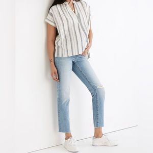 Madewell Maternity Over-the-Belly Perfect Vintage Jeans in Coney Wash